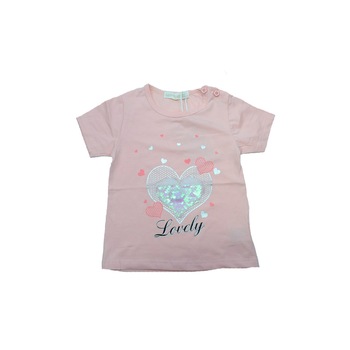 Tricou cu maneca scurta fetite Happy House WB-2548R, Multicolor Tricou cu maneca scurta fetite Happy House WB-2548R, Multicolor