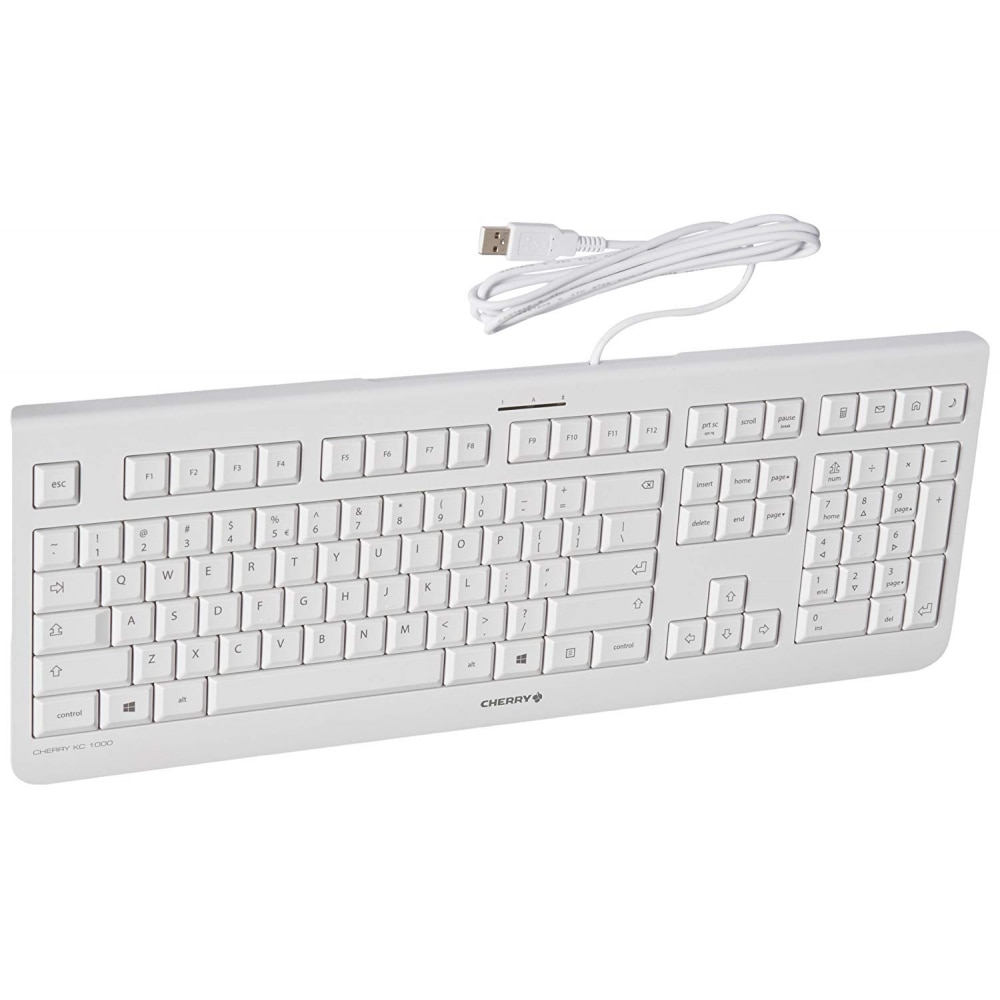 Tastatura Standard CHERRY KC 1000, Alb
