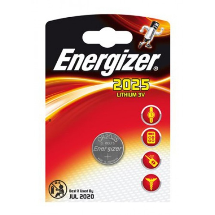 Energizer CR2025 lithium alkáli 3V gombelem 1 darab