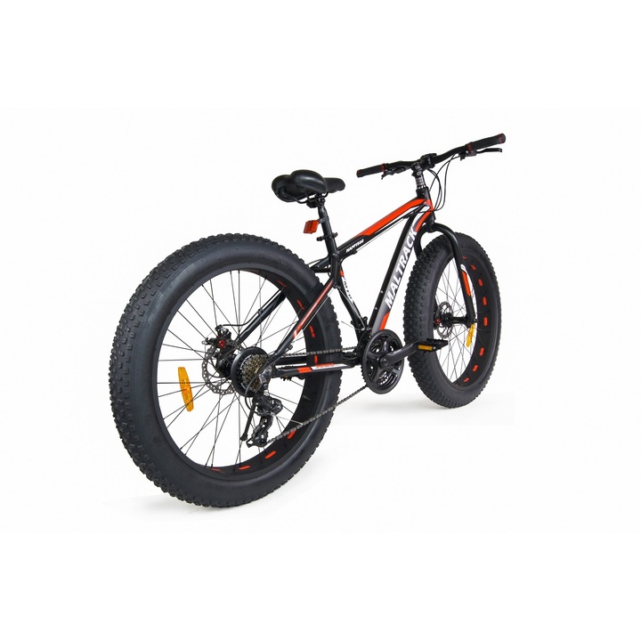 Велосипед MalTrack, Fat Bike, 21 скорости, Широки колела, 26 инча, Рамка 37 см