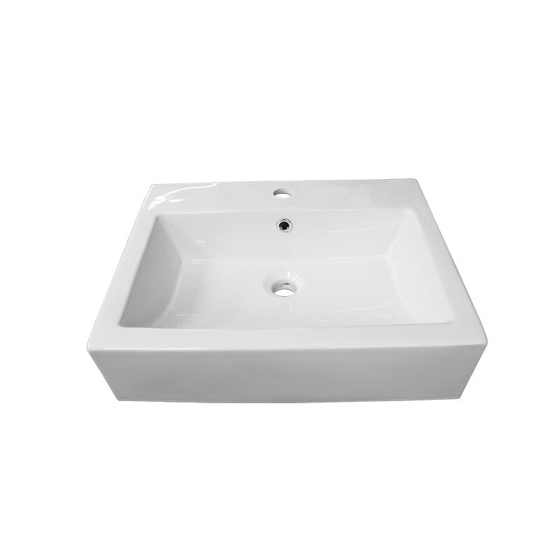 Lavoar pe blat Edmonton, Fluminia, 57x45.5 cm, Alb,ceramica sanitara