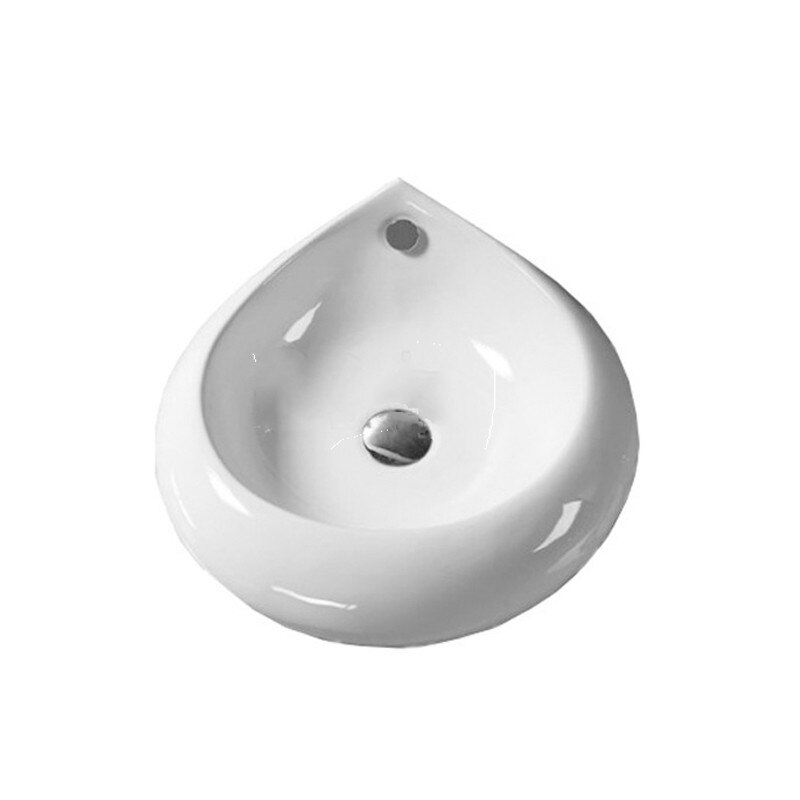 Lavoar pe blat Tear, Fluminia, 47x47 cm, Alb,ceramica sanitara