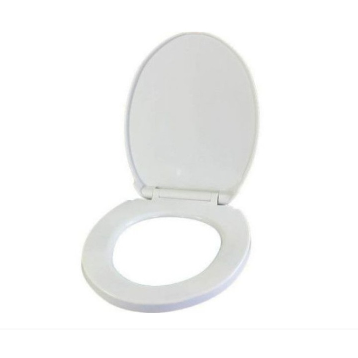 Capac WC, inchidere lenta, alb