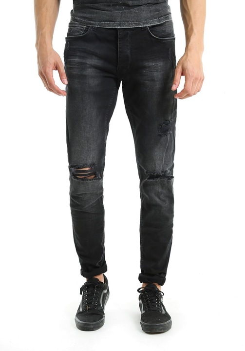 Blugi barbati,Cashin, negru,egoslim, Negru