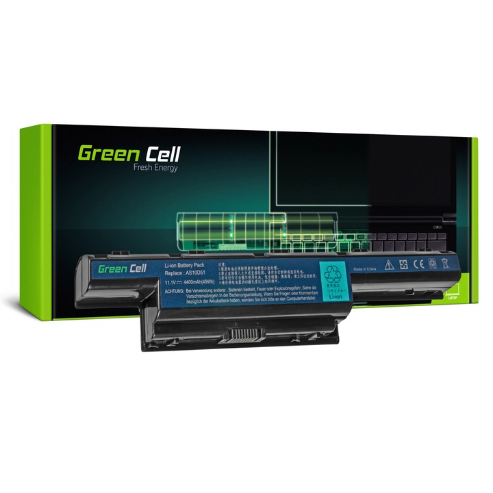 Baterie AS10D31 AS10D41 AS10D51 AS10D71 pentru Acer Aspire 5741 5741G 5742 5742G 5750 5750G E1-521 E1-531 E1-571 Laptop acumulator marca Green Cell