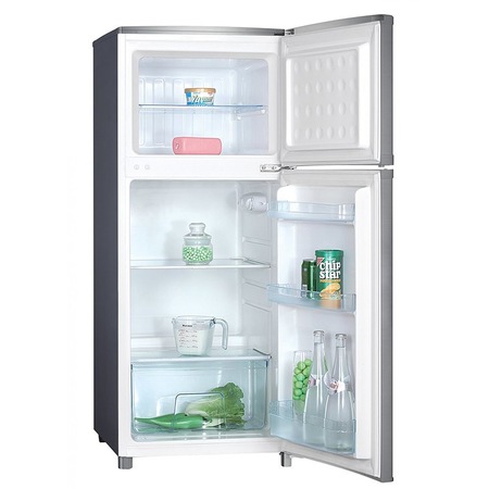 Frigider cu doua usi Crown DF 276S, clasa A+, 212 l, H 143 cm, silver