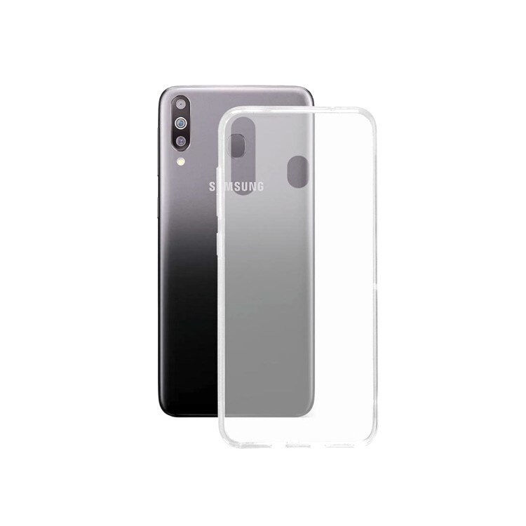 Husa protectie slim, Samsung Galaxy M30, Silicon Transparent
