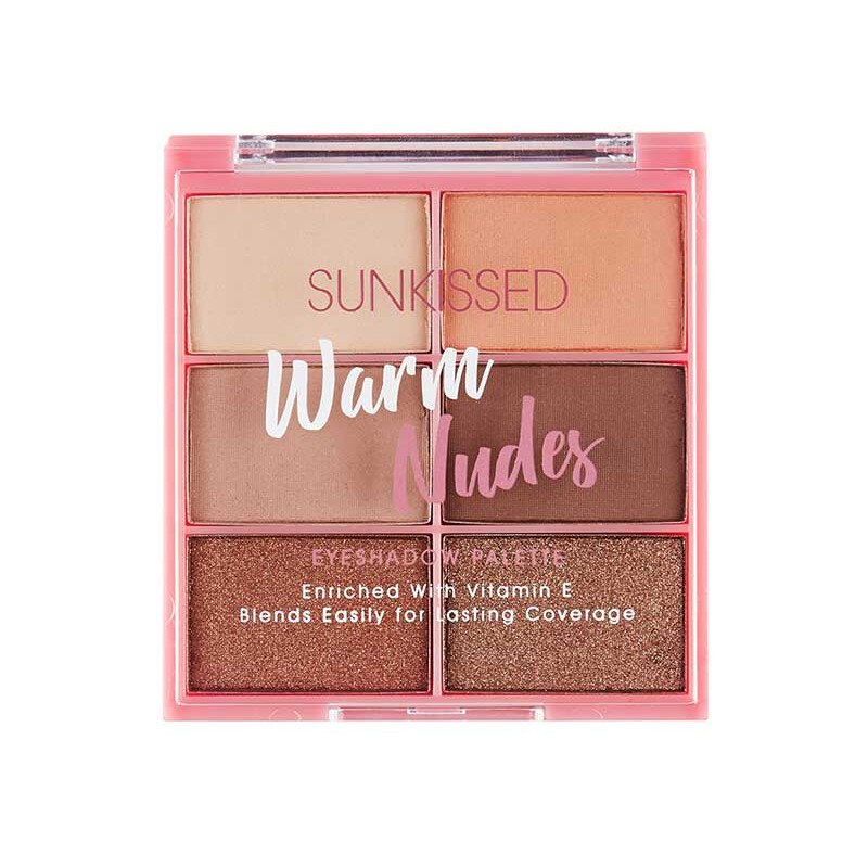 Paleta de farduri SUNKISSED Warm Nudes, 6 Culori, 6 x 2.8 g