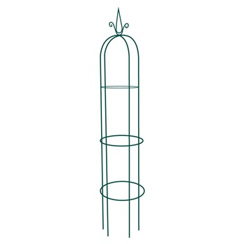 Suport metalic de gradina pentru flori cataratoare, verde inchis, 195x38 cm Suport metalic de gradina pentru flori cataratoare, verde inchis, 195x38 cm