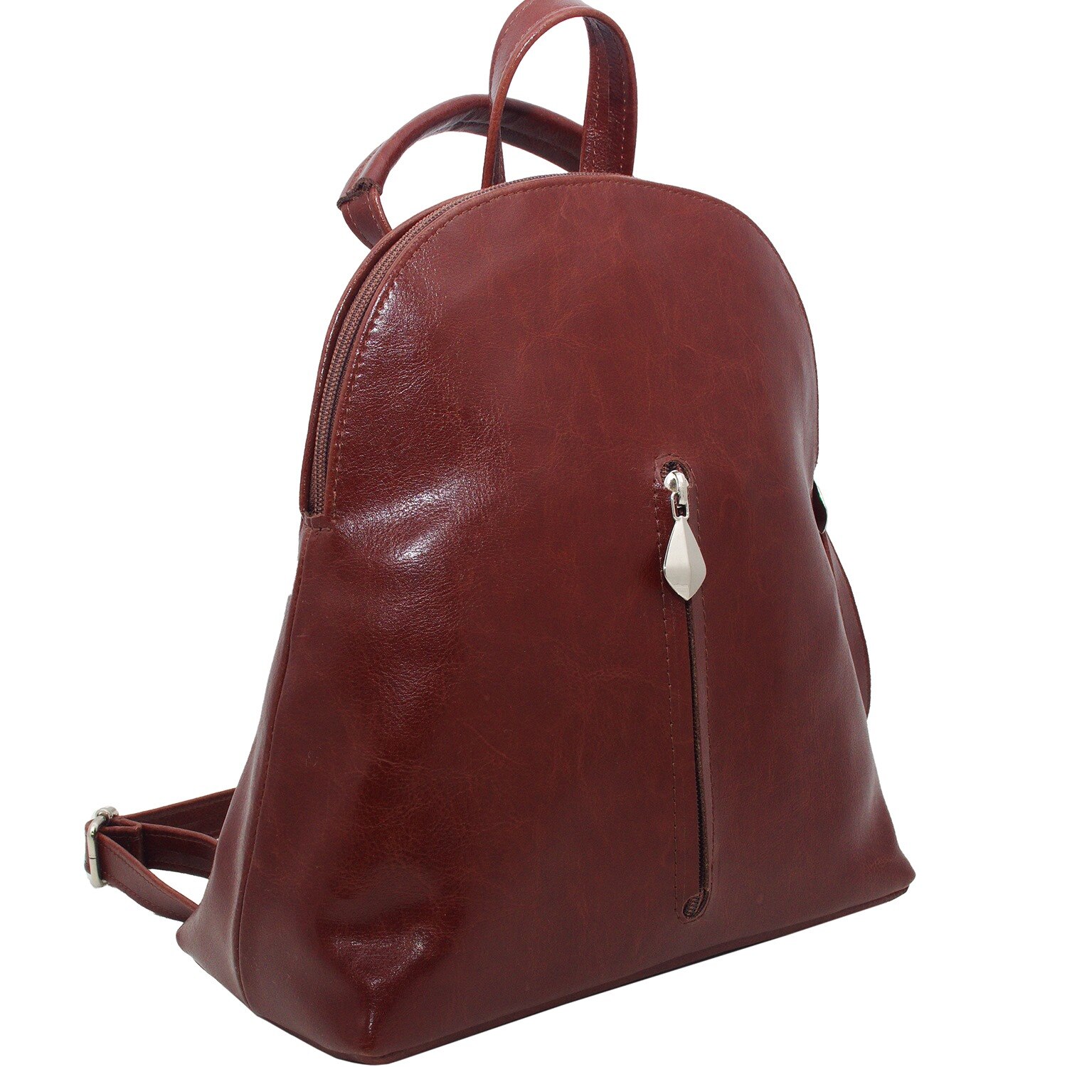 Rucsac dama din piele naturala 2 in 1 maro rosiatic Koson - GR02MR