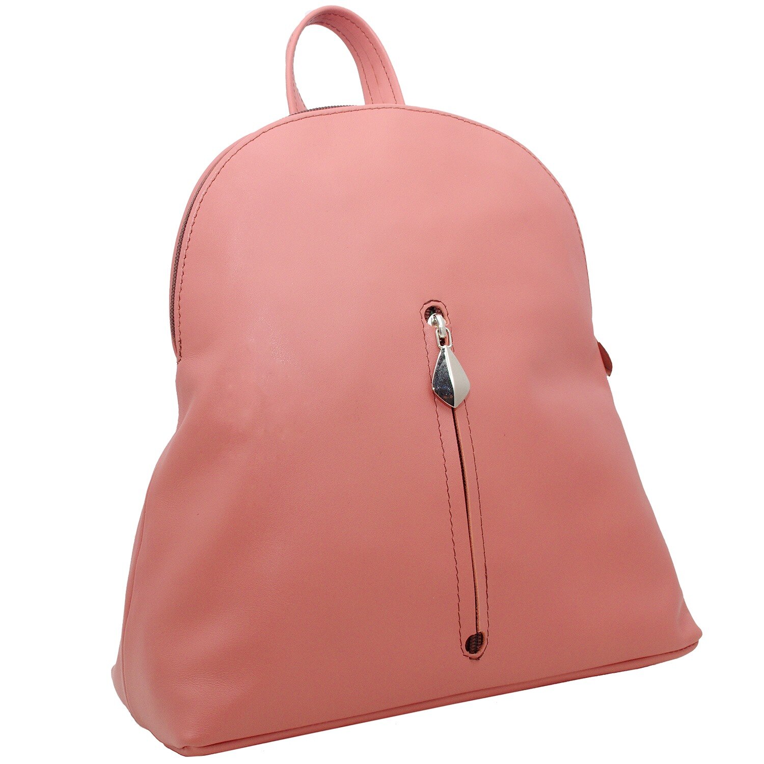 Rucsac dama din piele naturala 2 in 1 roz Koson - GR02RZ