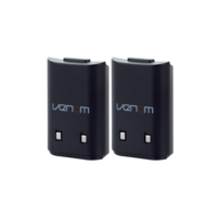 Set statie de incarcare si 2 acumulatori Venom VS2891 pentru Xbox 360, Negru