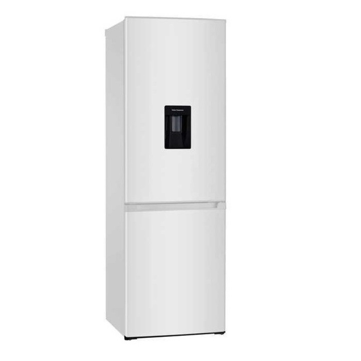 Хладилник с фризер Crown CBR-310D, клас A+, 312 л. обем, свободностоящ, 273 kWh/годишно, LED осветление, диспенсер за вода, бял