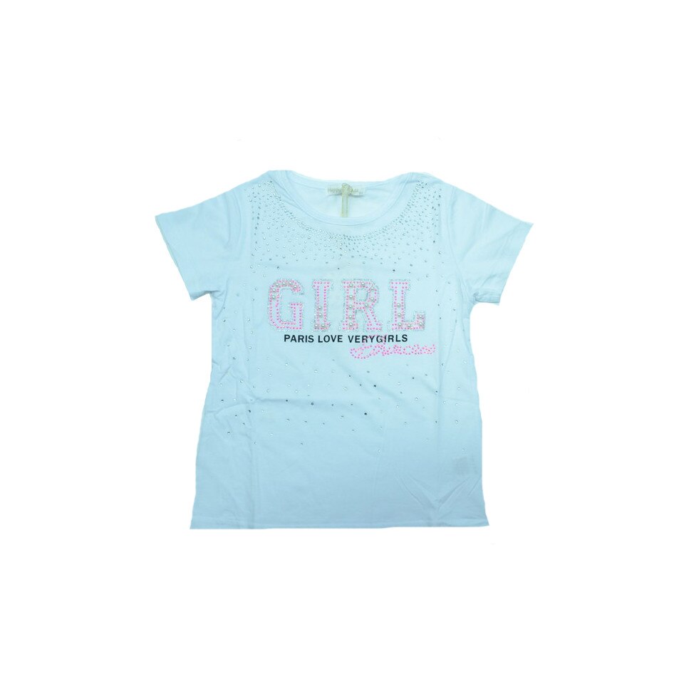 Tricou cu maneca scurta fetite Happy House FOFO-063A, Multicolor