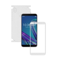 folie protectie carbon skinz pentru asus zenfone max pro m1 - piele alba 360 cut skin adeziv full body cover pentru rama ecran carcasa spate si laterale imagen 27_0_
0