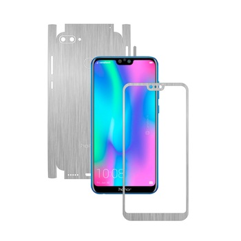 Folie Protectie Carbon Skinz pentru Huawei Honor 9N (9i) 2018 - Brushed Argintiu 360 Cut, Skin Adeziv Full Body Cover pentru Rama Ecran, Carcasa Spate si Laterale Folie Protectie Carbon Skinz pentru Huawei Honor 9N (9i) 2018 - Brushed Argintiu 360 Cut, Skin Adeziv Full Body Cover pentru Rama Ecran, Carcasa Spate si Laterale