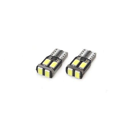 Komplekt Diodni Led Led Krushki Za Interior Gabarit Osvetlenie Nomer Amio Led Canbus 6 Smd 5730 T10 W5w White 12v 24v Emag Bg