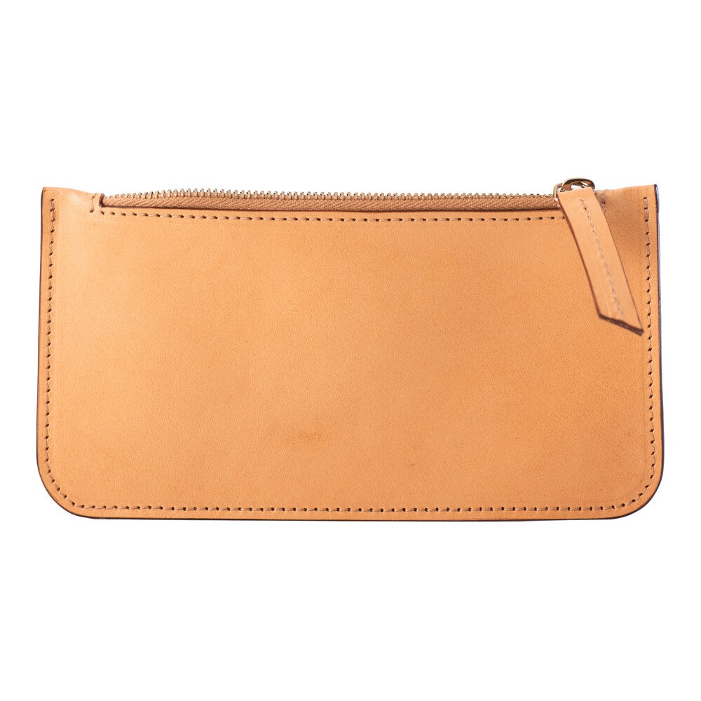 Portofel multifunctional e-store, piele naturala, bej