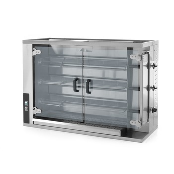 Rotisor gaz profesional pentru 12 - 15 pui 3 viteze de rotatie 1150x472x(H)795 mm Inox Hendi Rotisor gaz profesional pentru 12 - 15 pui 3 viteze de rotatie 1150x472x(H)795 mm Inox Hendi