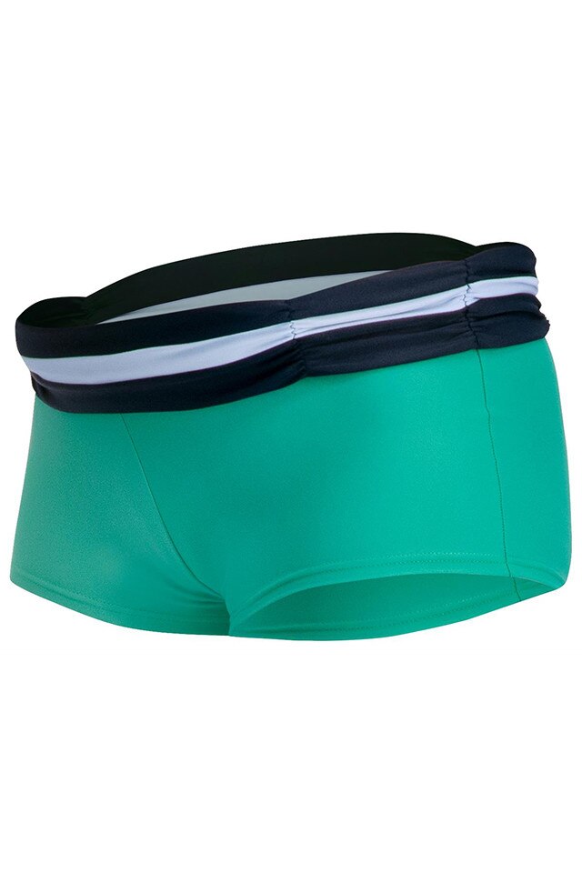 Slip gravida, Esprit, cu talie aplicata, verde