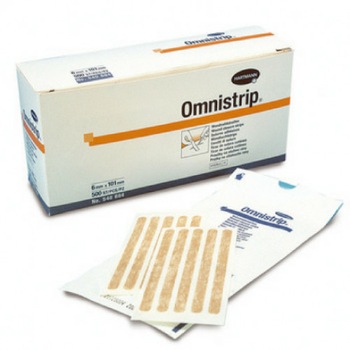 Plasture pentru inlocuirea suturilor chirurgicale Hartmann, Omnistrip, 25 x 127 mm Plasture pentru inlocuirea suturilor chirurgicale Hartmann, Omnistrip, 25 x 127 mm