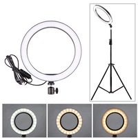 lampa profesionala led circulara make up photo studio selfie telefon ring light -temperatura de culoare 3200k-5500k imagen 27_0_
0