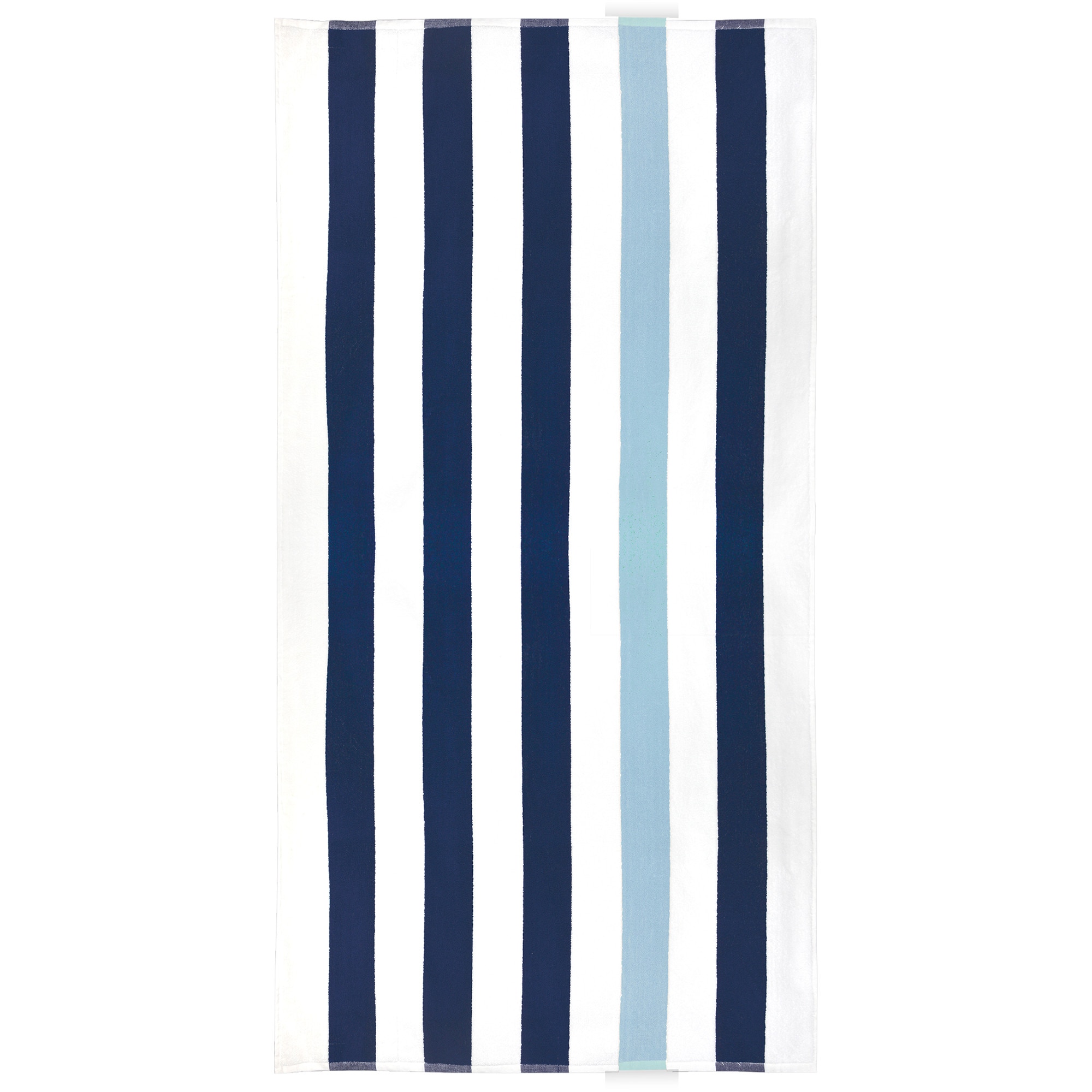 Prosop plaja Stripe Collection, Bleumarin/Bleu, 90x190 cm, 100% bumbac Terry Selection, 550 gr/mp