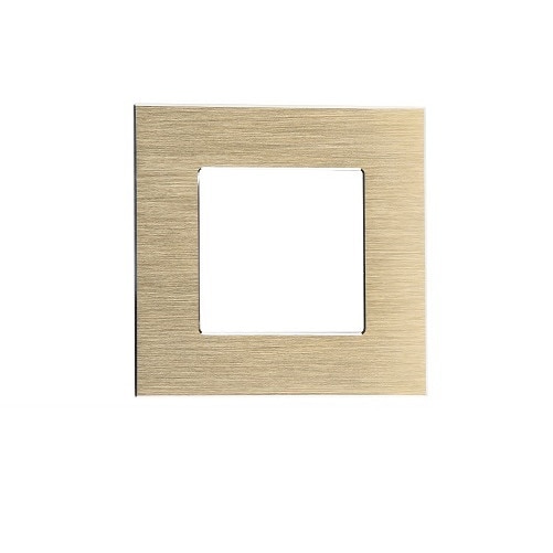 Rama priza simpla aluminiu auriu