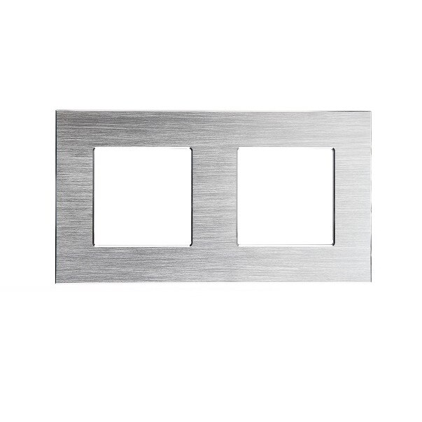 Rama priza dubla din aluminiu