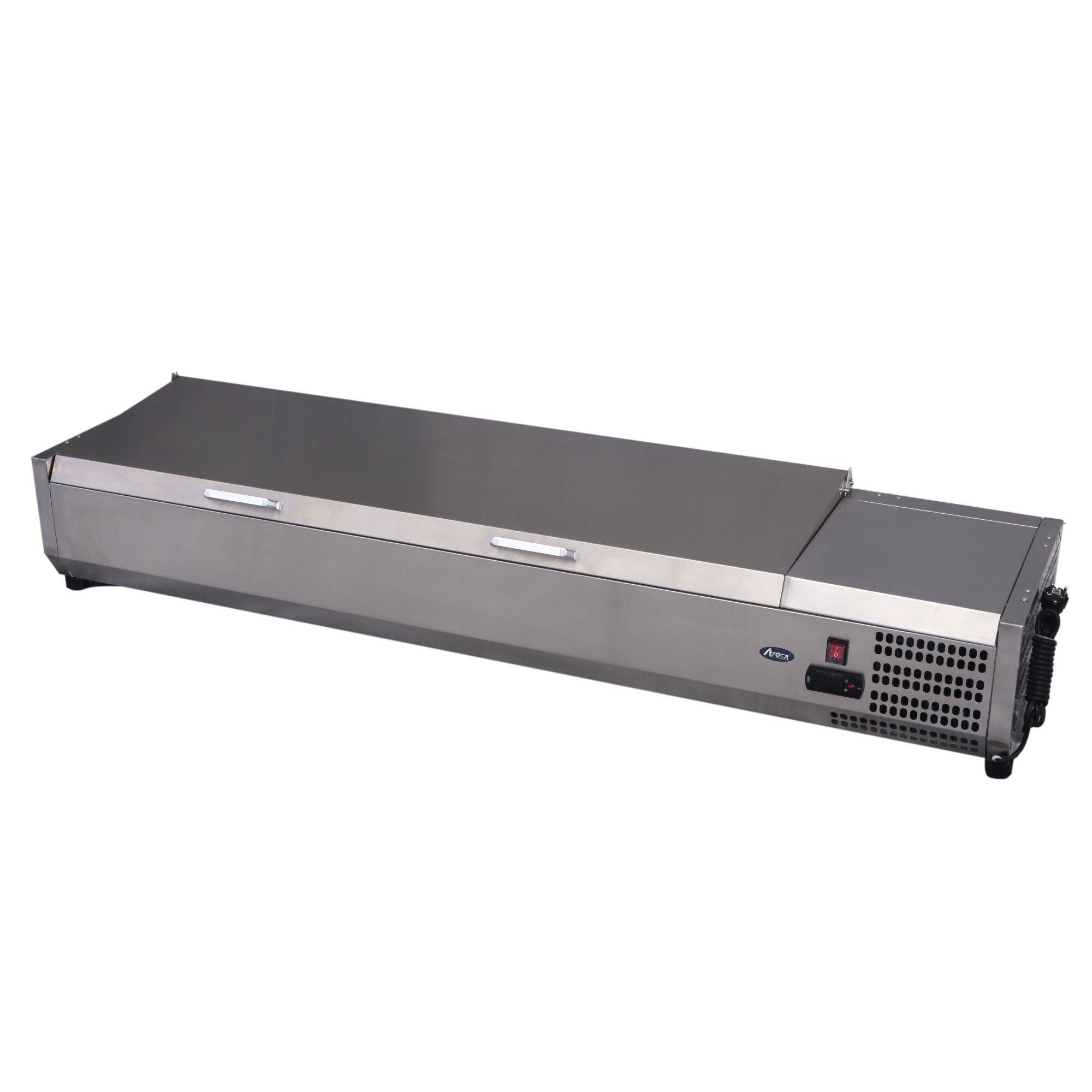 Vitrina frigorifica tip display Inox pentru containere GN 1/3 cu o inaltime maxima de 150 mm Hendi 9x GN1/3 180 W