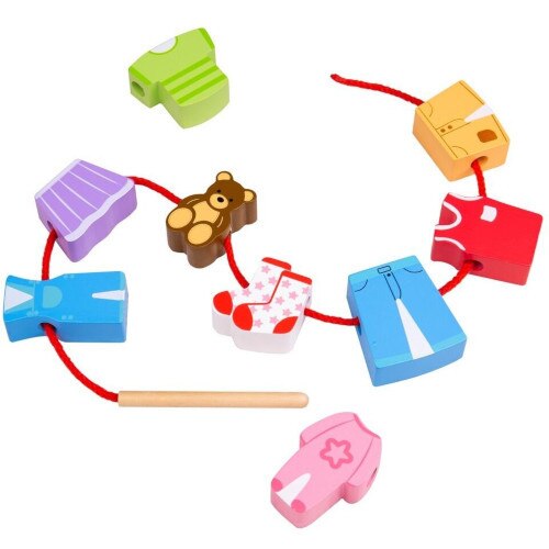 Joc BigJigs Toys de Indemanare - Hainutele Vesele