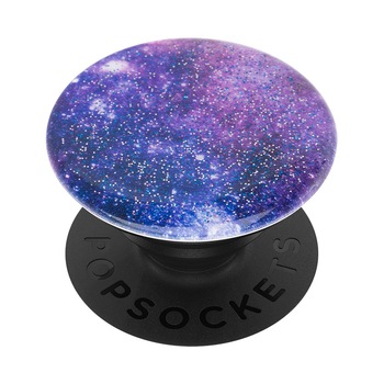 Suport universal de telefon si tableta Popsockets, accesoriu PopGrip Glitter Nebula, lucios si cu sclipici inserat Suport universal de telefon si tableta Popsockets, accesoriu PopGrip Glitter Nebula, lucios si cu sclipici inserat