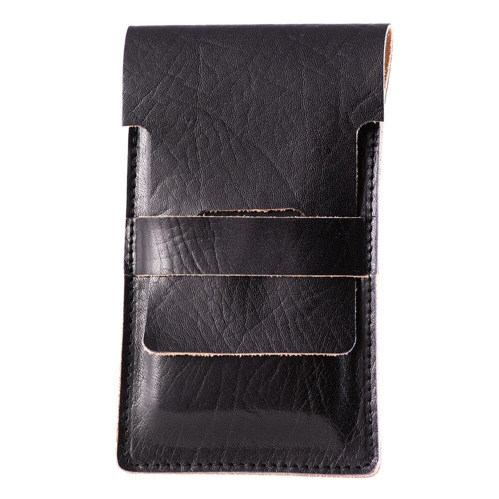 Suport incarcare telefon e-store, piele naturala, negru