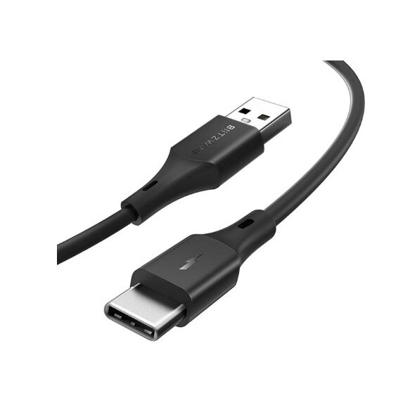 Cablu BlitzWolf® A+ incarcare rapida - transfer de date, USB Type-C , Black 0.91 m