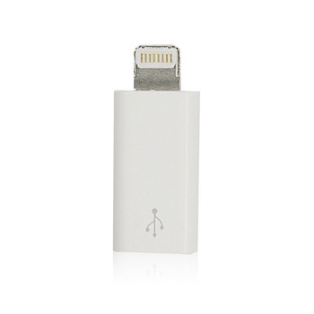 Adaptor IMPORTGSM MicroUSB (mama) to Lightning Alb Adaptor IMPORTGSM MicroUSB (mama) to Lightning Alb