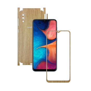 Folie Protectie Carbon Skinz pentru Samsung Galaxy A20 2019 - Lemn Stejar 360 Cut, Skin Adeziv Full Body Cover pentru Rama Ecran, Carcasa Spate si Laterale Folie Protectie Carbon Skinz pentru Samsung Galaxy A20 2019 - Lemn Stejar 360 Cut, Skin Adeziv Full Body Cover pentru Rama Ecran, Carcasa Spate si Laterale