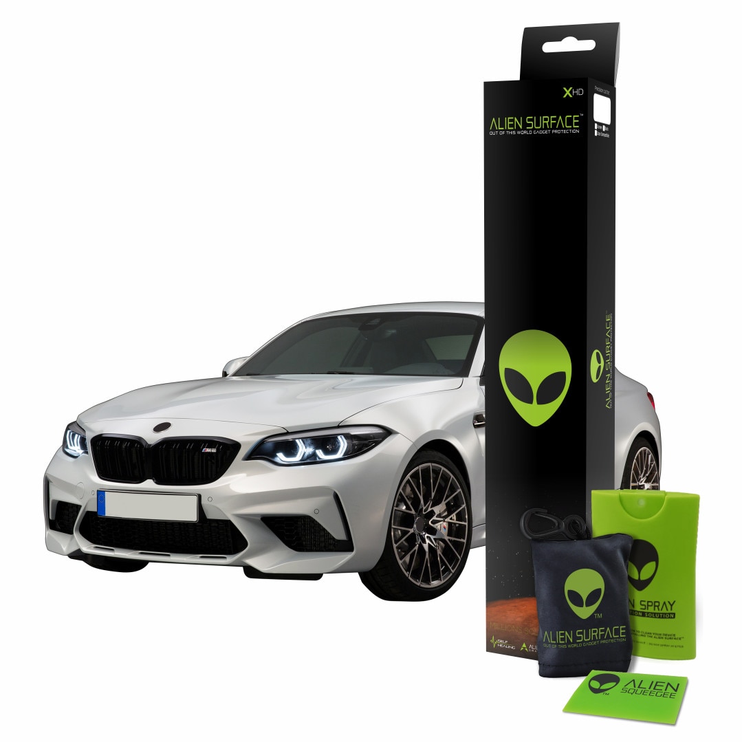 Folie Alien Surface XHD, BMW Seria 2 (2019)Multimedia, set protectie ecran + Alien Fiber Cadou