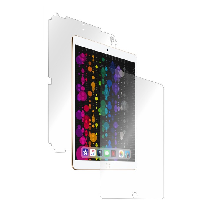 Folie de protectie Clasic Smart Protection iPad Pro 10.5 inch fullbody,protectie completa ecran+spate+laterale+Smart Spray®,Smart Squeegee®,instructiuni instalare si microfibra incluse
