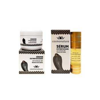 Set, crema de fata 100 ml + ser 35 ml, cu efect de Botox, cu venin de sarpe (cobra), colagen si aloe vera Set, crema de fata 100 ml + ser 35 ml, cu efect de Botox, cu venin de sarpe (cobra), colagen si aloe vera