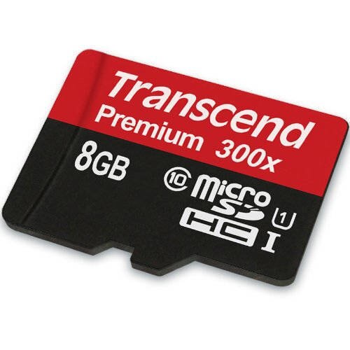 Card Transcend microSDHC 8GB Class 10 UHS-I 300x