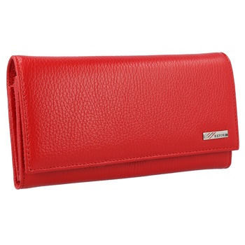 Portofel rosu din piele naturala model 057, MAGAZINULDEGENTI Portofel rosu din piele naturala model 057, MAGAZINULDEGENTI