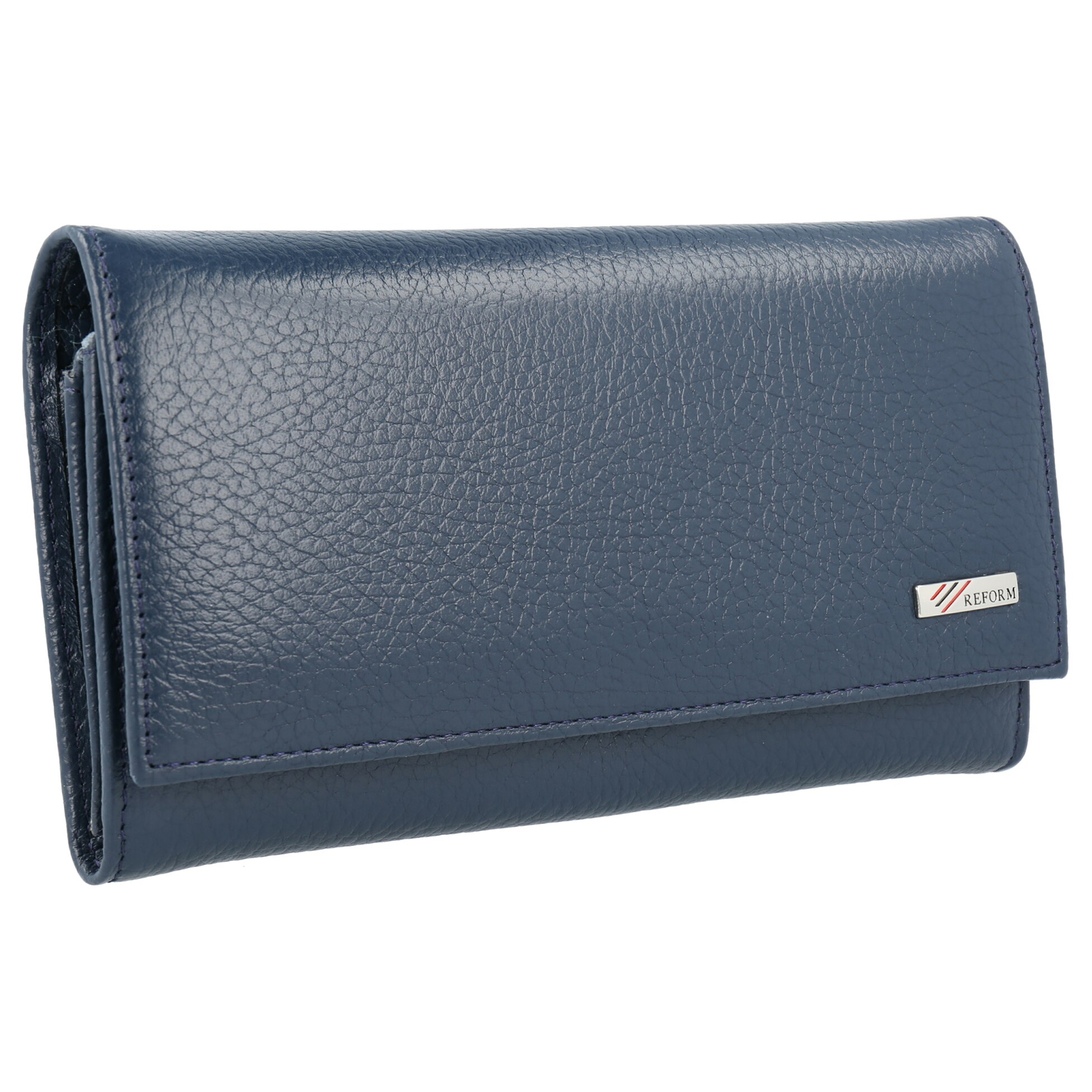 Portofel albastru din piele naturala model 057, MAGAZINULDEGENTI