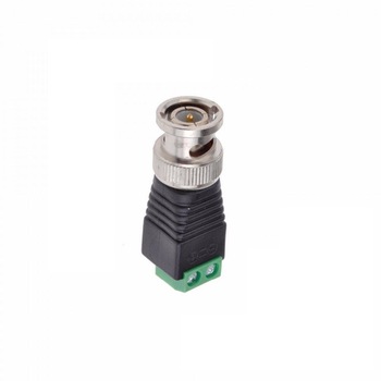 Conector BNC pentru montaj pe fir , cu rigleta , prindere cu suruburi , High Quality Conector BNC pentru montaj pe fir , cu rigleta , prindere cu suruburi , High Quality