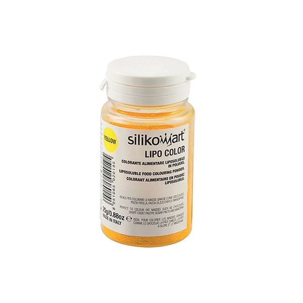 Colorant alimentar pudra liposolubil, Silikomart, Galben, 25 g