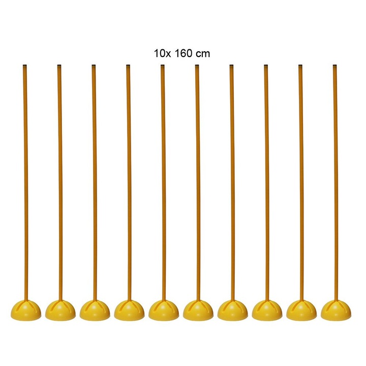 Set Neumann compus din 10 bare de antrenament 1.6 m si 10 suporti multi-obstacol