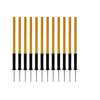 Set Neumann compus din 12 bare de antrenament 1 m culoare galben si 12 adaptoare slalom cu flexiune Set Neumann compus din 12 bare de antrenament 1 m culoare galben si 12 adaptoare slalom cu flexiune