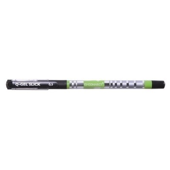 Pix cu gel Q-CONNECT Slick Needle Point, corp transparent cu grip, scriere de 0.3 mm, negru Pix cu gel Q-CONNECT Slick Needle Point, corp transparent cu grip, scriere de 0.3 mm, negru