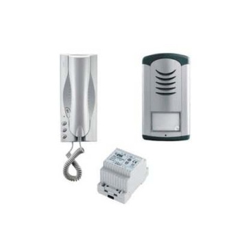 Kit interfon, audio, pentru o familie, post exterior Atlantico, post interior Smyle, cu receptor, cablaj 4+n, Urmet 1129/311 Kit interfon, audio, pentru o familie, post exterior Atlantico, post interior Smyle, cu receptor, cablaj 4+n, Urmet 1129/311