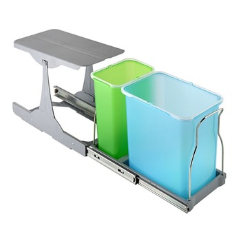Cos de gunoi incorporabil in corp Patty, colectare selectiva, cu 2 recipiente 1 x 16 litri si 1 x 8 litri Cos de gunoi incorporabil in corp Patty, colectare selectiva, cu 2 recipiente 1 x 16 litri si 1 x 8 litri