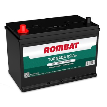 Baterie auto Rombat TORNADA ASIA 12 V, 100 AH, stanga +, Autoturisme Baterie auto Rombat TORNADA ASIA 12 V, 100 AH, stanga +, Autoturisme